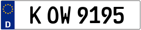 Trailer License Plate